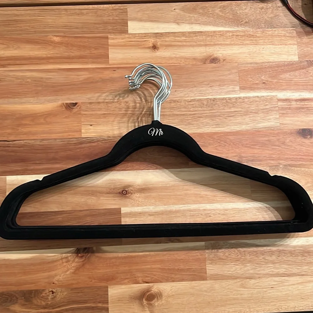 Set of 11 “Mr” Velvet No Slip Hangers